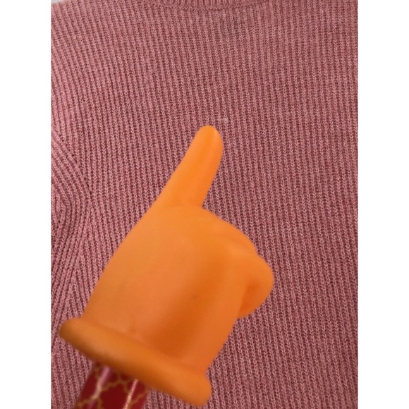 Halogen Sweater Women Size X1 Wool Blend Ruffles Neck Blush - Picture 16 of 16